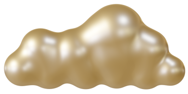 Parlak kahverengi bulut 3D. 3d oluşturma.