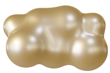 Parlak kahverengi bulut 3D. 3d oluşturma.