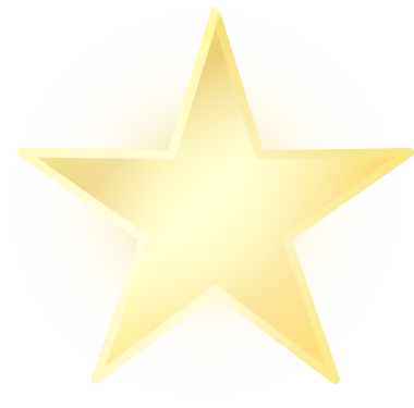 Beyaz arkaplanda altın parıldayan yıldızlar şekilleniyor.