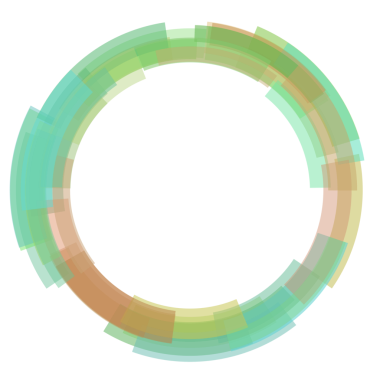 Yeşil ve turuncu çizgiler çerçeve etrafında dönüyor.