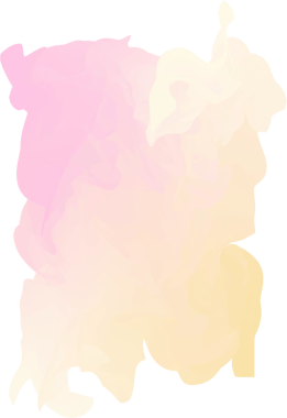 Su altında sarı ve pembe damlalar. Pastel suluboya arkaplan.