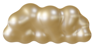 Parlak kahverengi bulut 3D. 3d oluşturma.