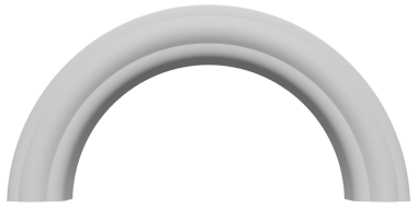 Yarım daire kemer. 3d oluşturma.