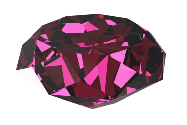 Pembe Elmas ikonu. 3d oluşturma.