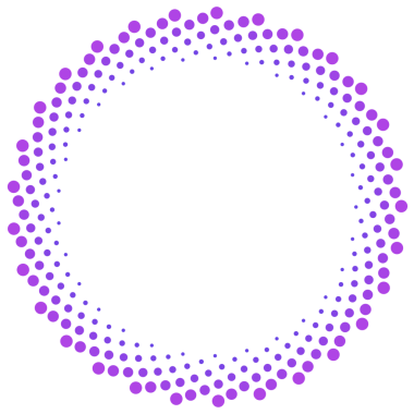 Mor daireli yarım tonlu spiral çerçeve.