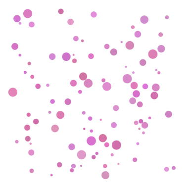 Pembe rastgele nokta, kabarcık arkaplan.