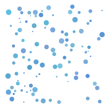Mavi rastgele nokta, kabarcık arkaplan.