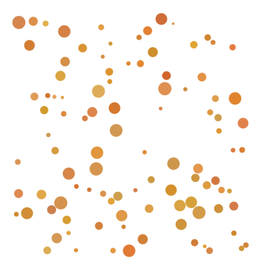 Turuncu rastgele nokta, kabarcık arkaplan.