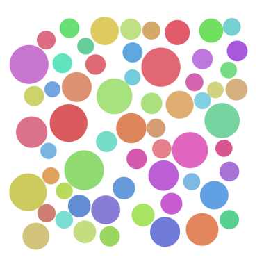 Renkli rastgele nokta, kabarcık arkaplan.