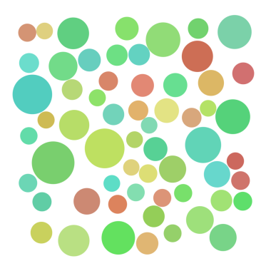 Renkli rastgele nokta, kabarcık arkaplan.