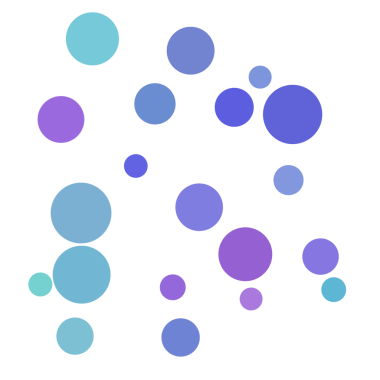 Mavi ve mor rastgele nokta, kabarcık arkaplan.
