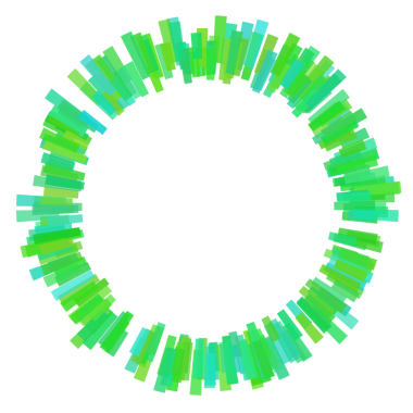 Çember eşitleyicisinin etrafındaki kalın çizgiler.