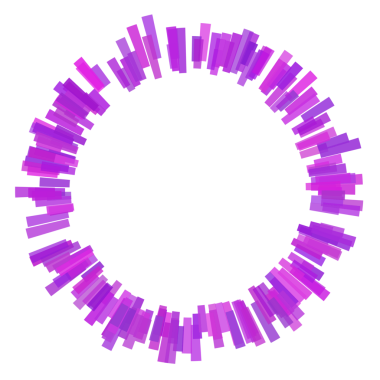 Çember eşitleyicisinin etrafındaki kalın çizgiler.
