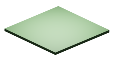 zemin boş izometrik. 3d oluşturma.