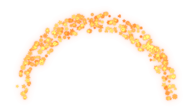 Parıldayan çiçek parçacıkları eğrisi çizimi. 3d oluşturma.