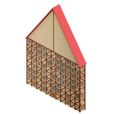 Ortaçağ fantazisi. 3d oluşturma.