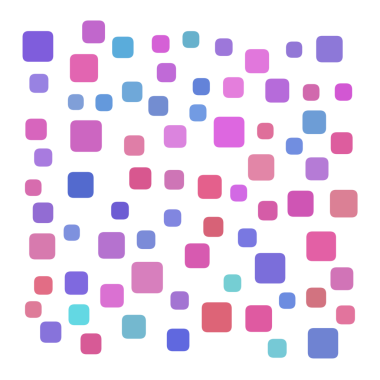 Renkli rastgele şekil kare arkaplanı.