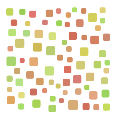 Renkli rastgele şekil kare arkaplanı.