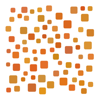 Turuncu rastgele şekil kare arkaplanı.