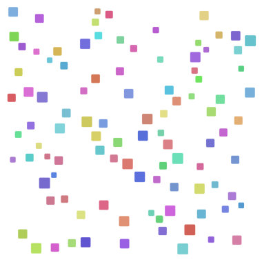 Renkli rastgele şekil kare arkaplanı.