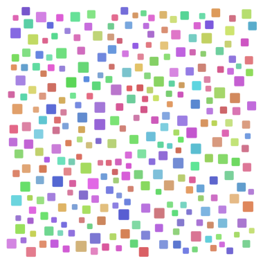 Renkli rastgele şekil kare arkaplanı.