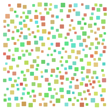 Renkli rastgele şekil kare arkaplanı.