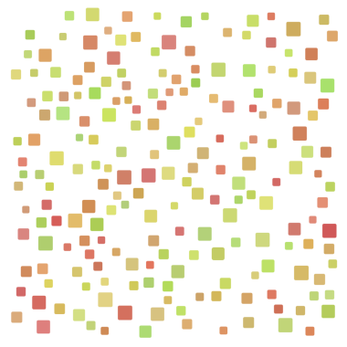 Renkli rastgele şekil kare arkaplanı.