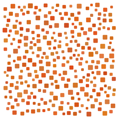 Turuncu rastgele şekil kare arkaplanı.