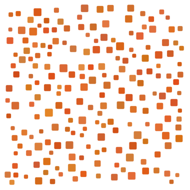 Turuncu rastgele şekil kare arkaplanı.