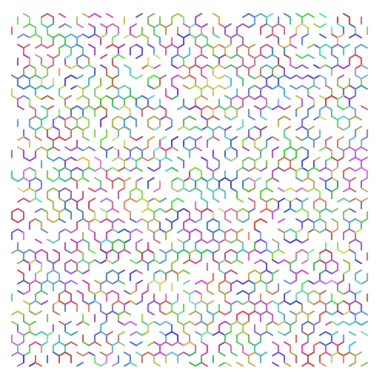 Renkli soyut altıgen ızgara arkaplanı.