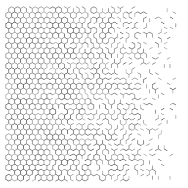 Gri soyut altıgen ızgara arkaplanı.