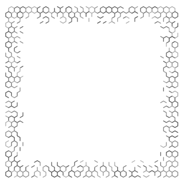 Gri soyut altıgen ızgara çerçeve arkaplanı.