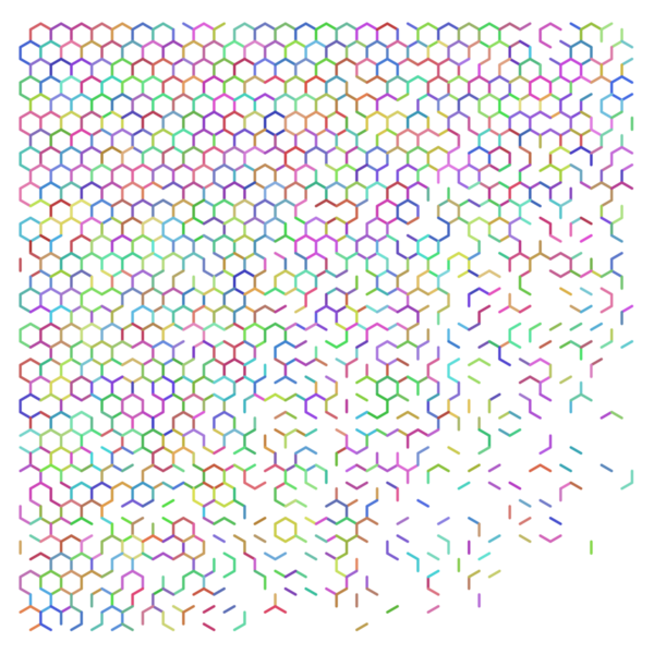 Renkli soyut altıgen ızgara arkaplanı.