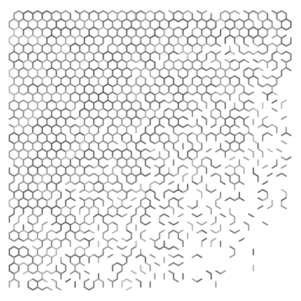 Gri soyut altıgen ızgara arkaplanı.