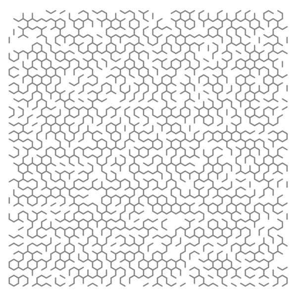 Gri soyut altıgen ızgara arkaplanı.