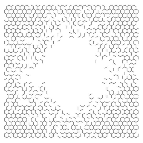 Gri soyut altıgen ızgara arkaplanı.