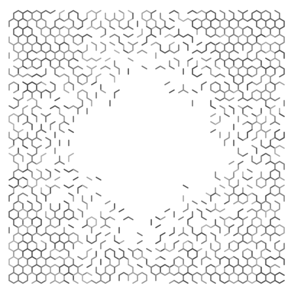 Gri soyut altıgen ızgara arkaplanı.