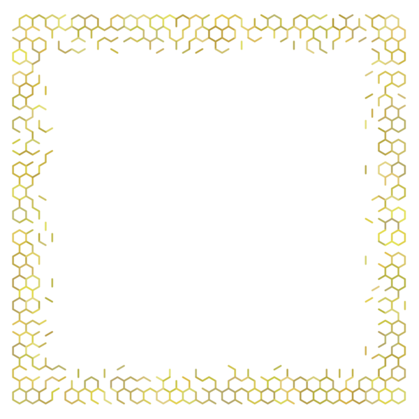 Altın soyut altıgen ızgara çerçeve arkaplanı.