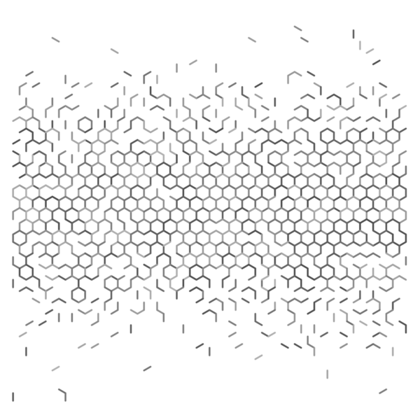 Gri soyut altıgen ızgara arkaplanı.
