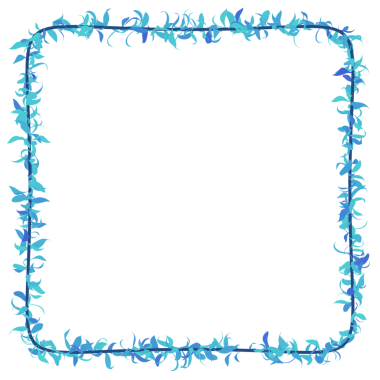 Asma Dekor. Yaprak çerçeve 3d oluşturma.