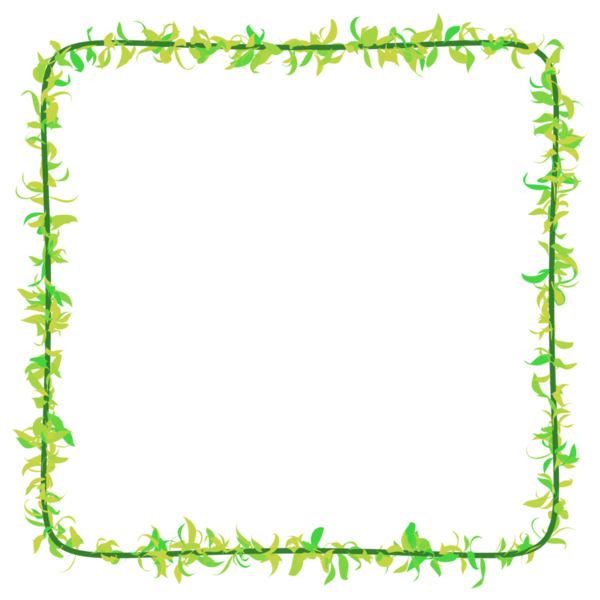 Asma Dekor. Yaprak çerçeve 3d oluşturma.