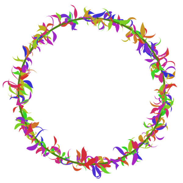 Asma Dekor. Yaprak çerçeve 3d oluşturma.