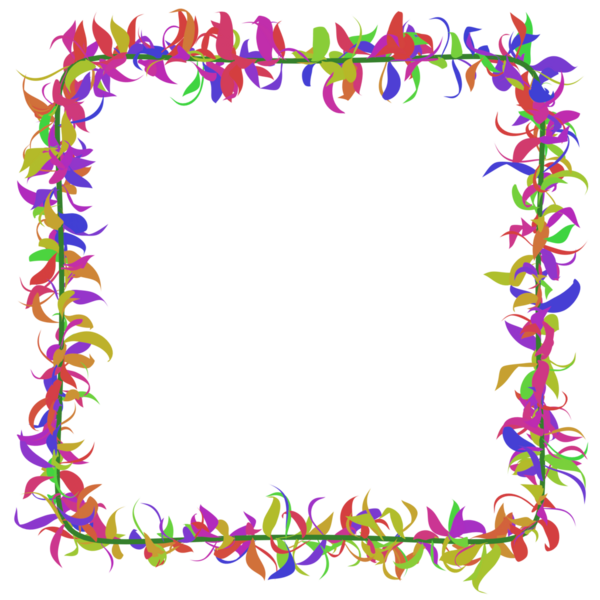 Asma Dekor. Yaprak çerçeve 3d oluşturma.