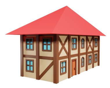 Ortaçağ fantazisi. 3d oluşturma.