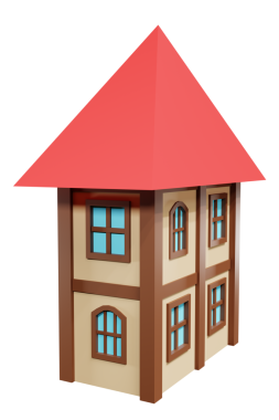 Ortaçağ fantazisi. 3d oluşturma.