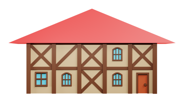 Ortaçağ fantazisi. 3d oluşturma.