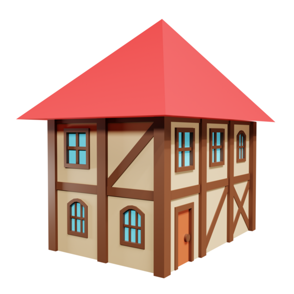 Ortaçağ fantazisi. 3d oluşturma.