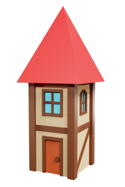 Ortaçağ fantazisi. 3d oluşturma.