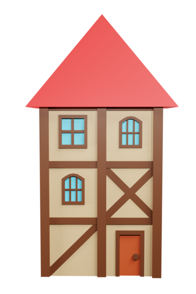 Ortaçağ fantazisi. 3d oluşturma.