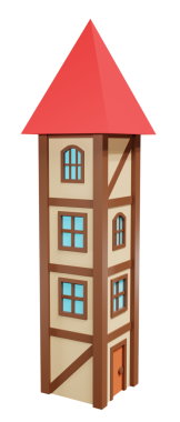 Ortaçağ fantazisi. 3d oluşturma.